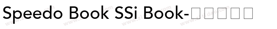 Speedo Book SSi Book字体转换